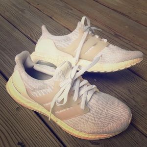 Adidas All-White Ultra Boost Sneakers